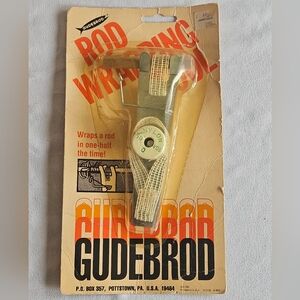 Gudebrod Rod Wrapping Tool 1982 Vtg Fishing Collectible Pottstown Pennsylvania
